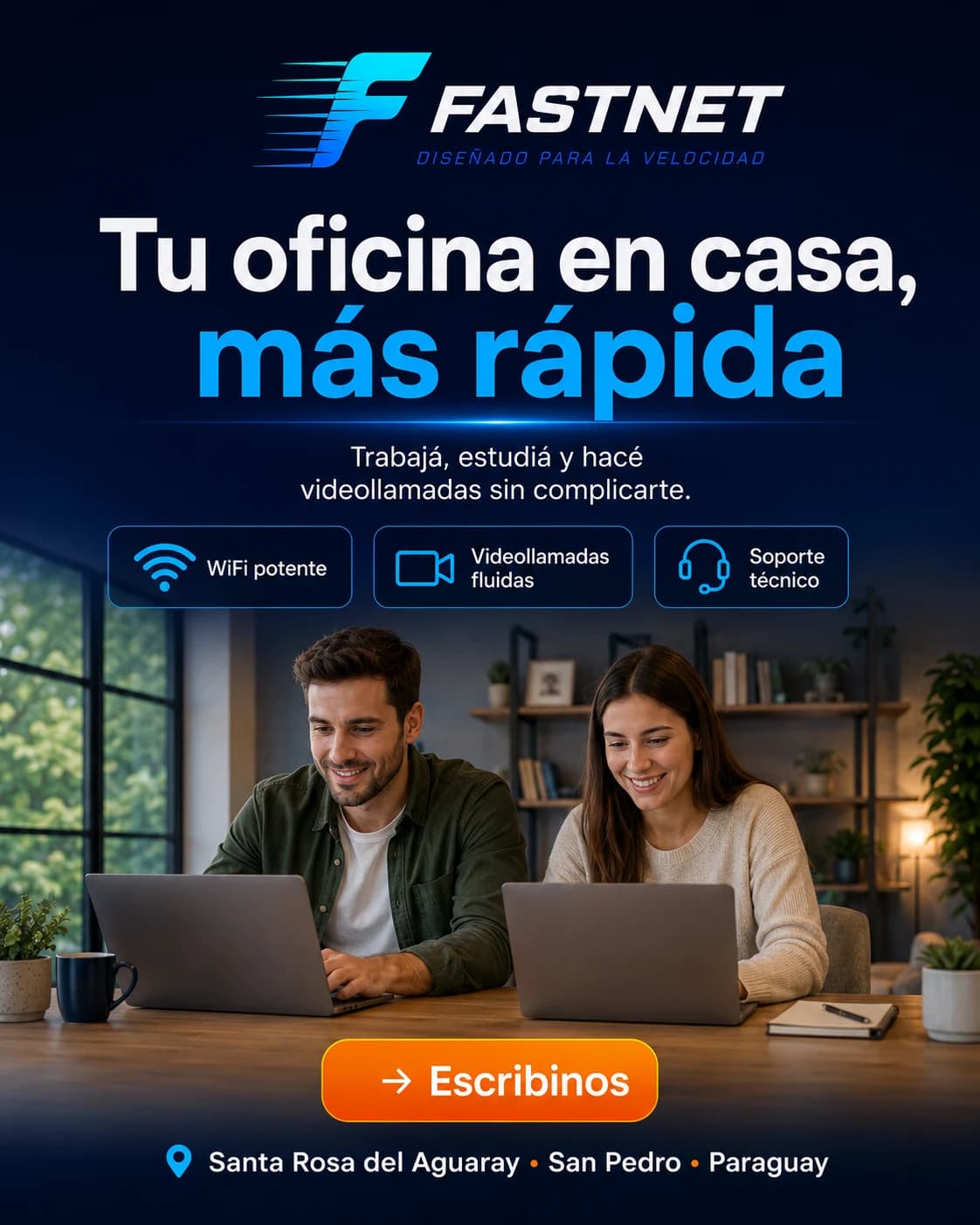 FASTER atendiendo soporte virtual FAST NET